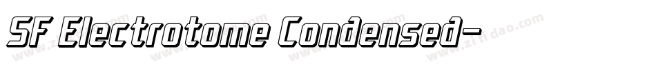 SF Electrotome Condensed字体转换